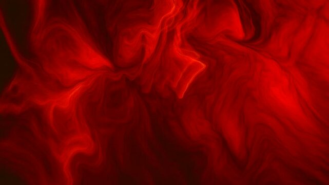 Abstract background with dramatic dark red swirl pattern, resembling the texture of smoke or liquid paint, gives a mysterious and artistic feel. 4K
