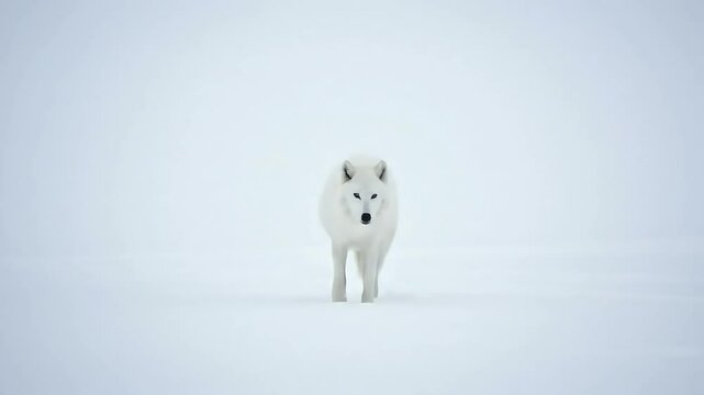 Dire wolf in the snow