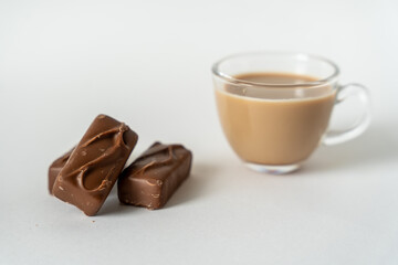 cup of coffee with chocolate