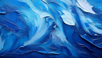 Abstract blue painting background