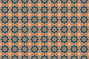 Seamless Tile Perspective Shape Digital Endless Background Fashion Graphic Interior Geometric Luxury Fabric Cloth Template Symmetric Design Texture Textile Decoration Wallpaper Visual Art Pattern