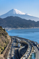 薩埵峠からの富士山の眺望