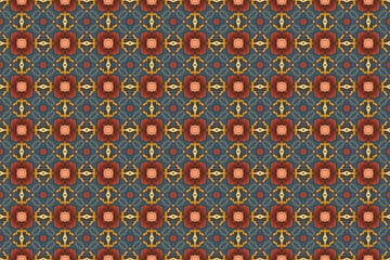 Seamless Tile Perspective Shape Digital Endless Background Fashion Graphic Interior Geometric Luxury Fabric Cloth Template Symmetric Design Texture Textile Decoration Wallpaper Visual Art Pattern