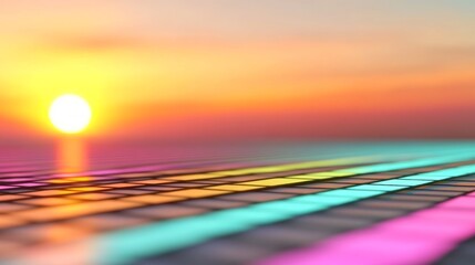 Sharp lines, surreal glow, and saturated colors recreate the essence of 90s retro graphics in pure digital form