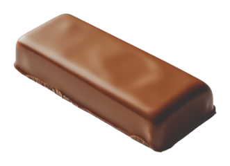 Delicious milk chocolate bar on a transparent background, sweet and tempting treat