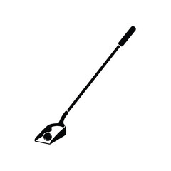 Golf Ball Retriever Isolated Vector Illustration Golfing Equipment Black And White Image