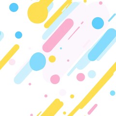 Elevate your decor with a chic abstract design of pastel bubbles and shapes, adding modern elegance to any room.