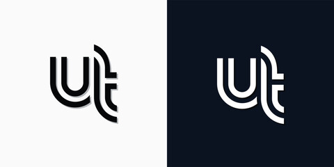 Modern Abstract Initial letter UT logo. © Gfxvect Pro
