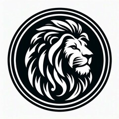 Fototapeta premium Regal Lion Head Logo Majestic Design Suitable for Brand Identity