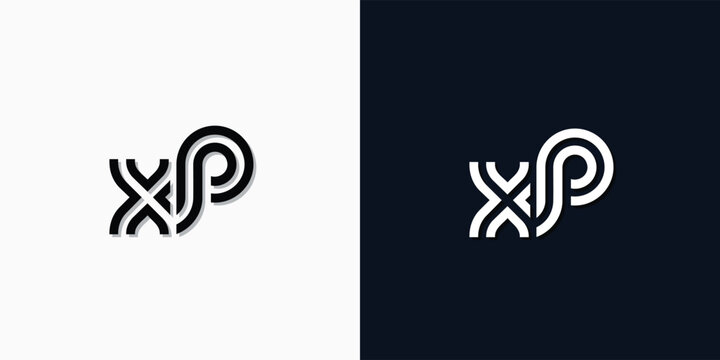 Modern Abstract Initial letter XP logo.