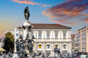 Altstadt, Augsburg, Bavaria, Germany 