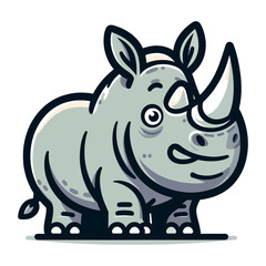 Cheeky Rhino Cartoon