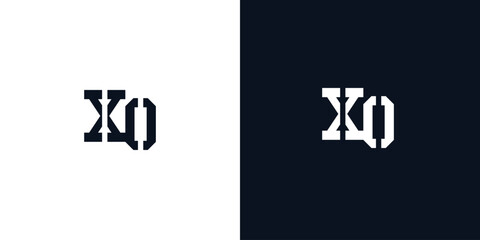 Creative abstract initial letter XO logo.
