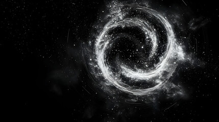 Abstract Spiral Galaxy in Space