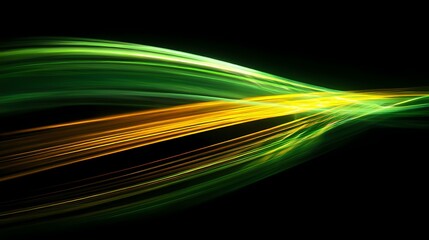 Abstract lights streak across a dark background, creating a sense of movement and energy with its dynamic composition and color palette.