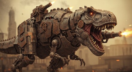 robot t-rex