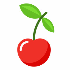 Cherry  icon on white background