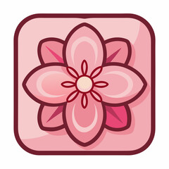 pink flower icon