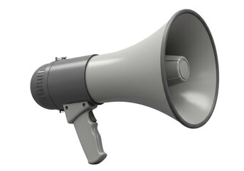 Megaphone bullhorn announcement loudspeaker voice tool isolated on white background