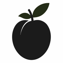 Peach Silhouette Vector icon on white background