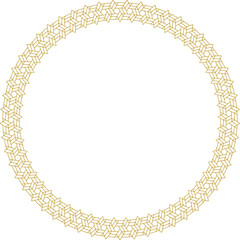 Decorative Gold Circular Border Frame