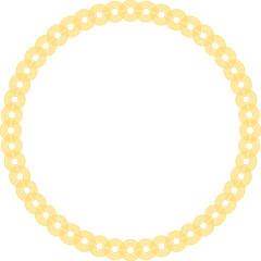 Decorative Gold Circular Border Frame