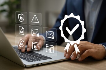 Cybersecurity Shield and Digital Protection Technology. Safeguarding Data, Networks, and Online Systems from Evolving Threats