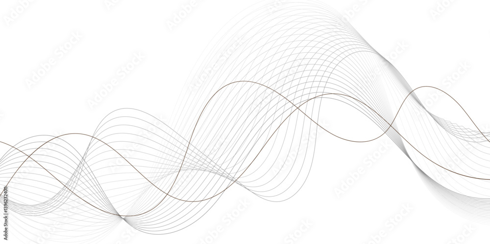 Poster abstract white paper wave background and white and smooth wave curve shiny lines banner background d