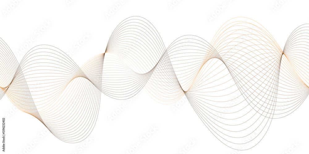 Poster abstract white paper wave background and white and smooth wave curve shiny lines banner background d
