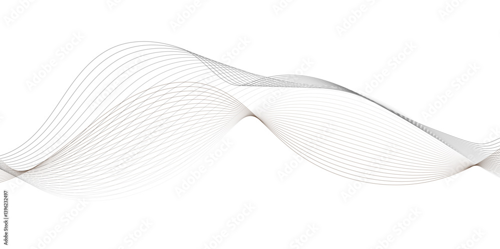 Poster abstract white paper wave background and white and smooth wave curve shiny lines banner background d