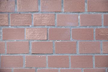 Texture of pink brick wall as background