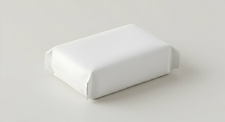 Blank White Rectangular Packaging Mockup