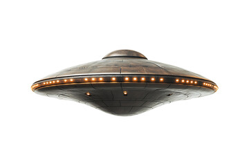 Ufo sphere isolated on transparent background
