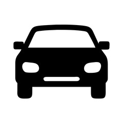 Obraz premium Ícone de carro vetor PNG - icône de voiture vue de face