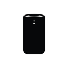 Smart Home Device Minimalist Black And White Vector Icon Illustration