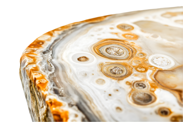 Stunning Agate Slice Reveals Intricate Patterns Warm Hues and Natural Beauty
