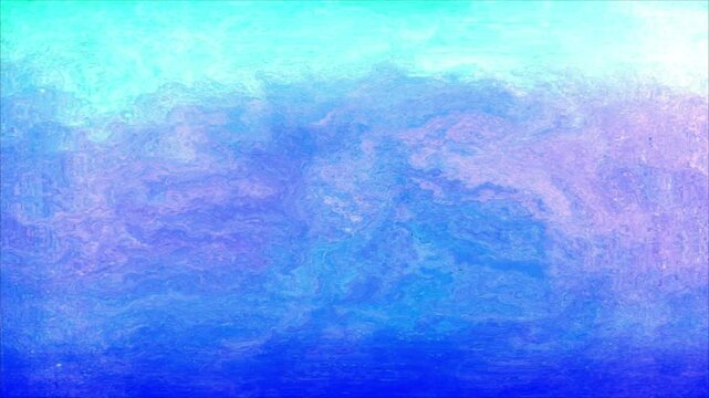 Abstract blue watercolor paint texture with bright sky and ocean colors