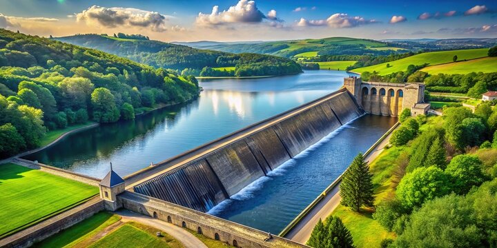 Bewl Water Dam Scenic Landscape