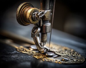 Close-up of a golf ball and club resting on a green - focus golf summer approach game