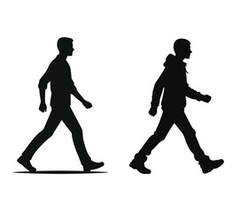 Walking Person Silhouette – Pedestrian Clipart of Movement
