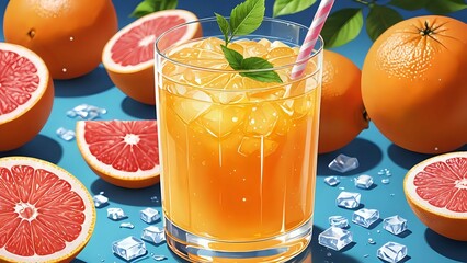 grapefruit juice ice