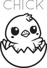 drawing chick