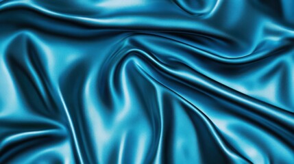 Fototapeta premium Elegant abstract blue background featuring shiny lines and soft silk textures. Ideal for presentations, packaging cover templates, and wallpapers. High-quality 2K resolution.