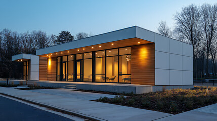 Scandinavian style, house with nature, Realistic photo, modern, architecture, Scandinavian, residential, exterior, garden, nature, wood, harmony, calm, mode, refined, simple, minimalist,detached house