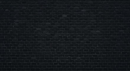 Textured black brick wall - creating depth - ideal for background design and websites