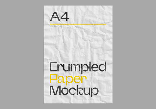 Crumpled Paper Mockup