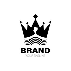 Prince Logo. Prince Logo Design. Prince Logo Brand. Prince Logo Vector Design Isolated on White Background
