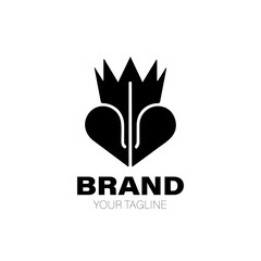 Prince Logo. Prince Logo Design. Prince Logo Brand. Prince Logo Vector Design Isolated on White Background