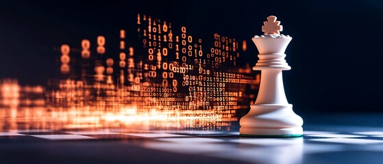Digital King Chess Strategy.