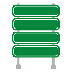 Blank Green Road Sign Board Icon, Simple Icon Vector Design, best used for presentation, application, web and banner	